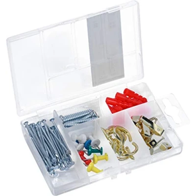 Imagen de Connex Piezas para el hogar, Ganchos de Pared, Clavos, alfileres y Otros. Pre Clasificados en práctica plástico Uso Universal Caja surtida / DP8500105, Varios, 86 teilig