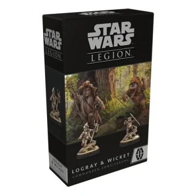 Imagen de Atomic Mass Games Star Wars Legion Logray &amp; Wicket Juego, Color, Multicolor. (FFGD4706)