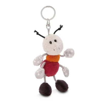 Imagen de NICI Llavero Hormiga Enzi 10cm Gris Colgante Animal de Peluche sostenible para Colgar en la Llave, Bolso, Mochila, y Mucho más, niños Adultos, una excelente Idea Regalo, Color (49431)