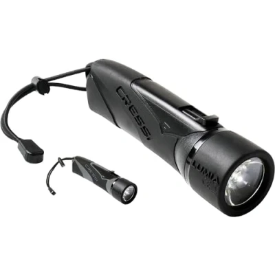 Imagen de Cressi Lumia+ Torch Antorcha de Buceo, Unisex Adult, Negro/Negro, Talla Única