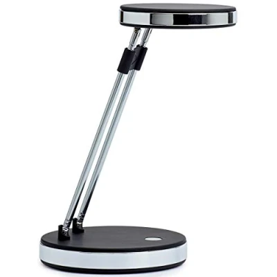 Imagen de MAULpuck Lámpara de mesa LED, brazo telescópico, negro
