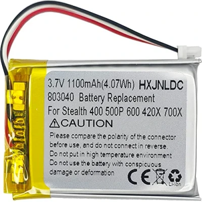 Imagen de 3.7V 803040 1100mAh Reemplazo de batería para Turtle Beach Ear Force Stealth 400 420X 500P 600 700X Gen 2 Auriculares inalámbricos con Sonido Envolvente Juegos