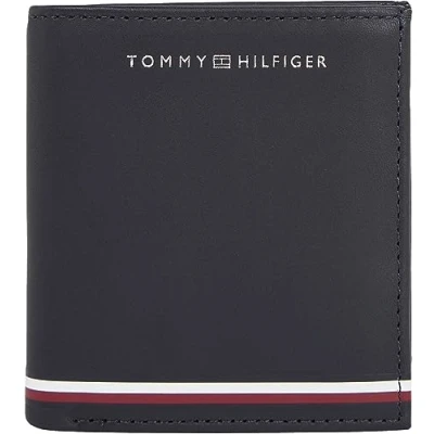 Imagen de Tommy Hilfiger Hombre Cartera Smooth Trifold con monedero, Multicolor (Space Blue), Talla Única
