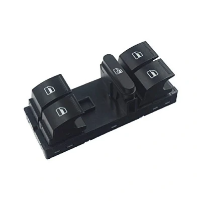 Imagen de Twowinds Interruptor Elevalunas Compatible con VW Golf CaddyTiguan, Puerta Delantera Izquierda (lado conductor) 1K4959857B Botonera Ventanillas