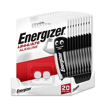 Imagen de Energizer Pack de 20 Pilas Especiales LR44/A76 una Pila para Necesidad, sin Mercurio añadido y Potencia Dispositivos pequeños