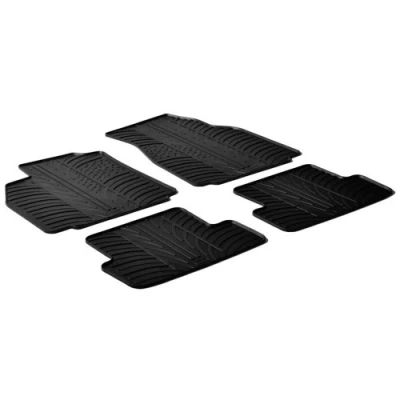 Imagen de Gledring 0042 Juego de alfombrillas suelo Caucho delante y detrás 4 negro 750mm 550mm RENAULT: MEGANE 2, 2 Stufenheck, Kombi