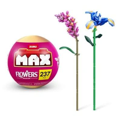Imagen de MAX Premium Flowers Building Bricks Collection (up to 243 Pieces, 2 per Capsule, 10 Collect). (Iris and Persicaria, 1 Capsule)
