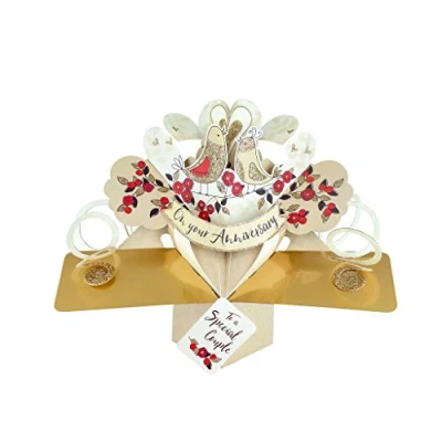 Imagen de On Your Anniversary Pop Up Greeting Card Original Second Nature 3D Cards