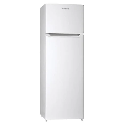 Imagen de Corbero Frigorífico 2 Puertas CF2PH1664W Capacidad 248L Luz Interior Crisper Balcones Ajustables Descongelación Manual Estantes de Cristal 40 dB Eficiencia Energética E, Blanco