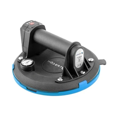Imagen de Högert Technik ventosa con batería de 200 mm manómetro, aspirador Heavy Duty Ventosa, carga: 150 kg, se utiliza al transportar cristales ventana, objetos lisos y baldosas