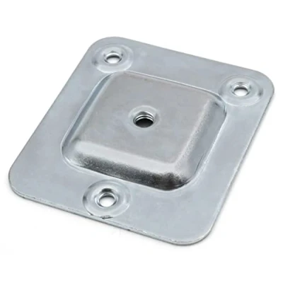 Imagen de Design61 Juego de 4 placas montaje con rosca M6 para patas sofás, sillas, muebles, fijación, sofá