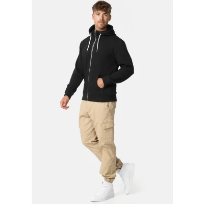 Imagen de Indicode Hombres INChristos Chaqueta Deportiva con Capucha Black XXL