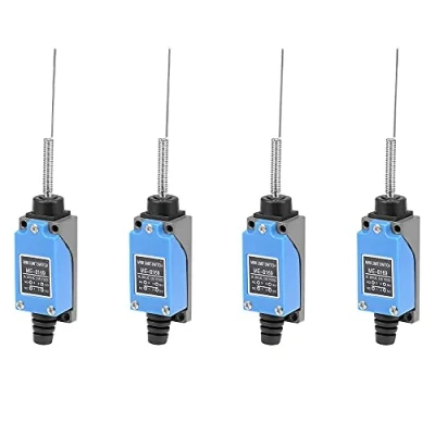Imagen de ANCLLO 4PCS Mini interruptor de límite Brazo resorte flexible ME 8169 para puerta impresora 3D molino CNC NC NO Momentary Roller Lever Limit Switch