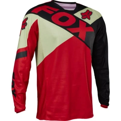Imagen de Fox Racing 180 Xpozr Motocross Jersey, Hombre, Rojo Fluorescente, M
