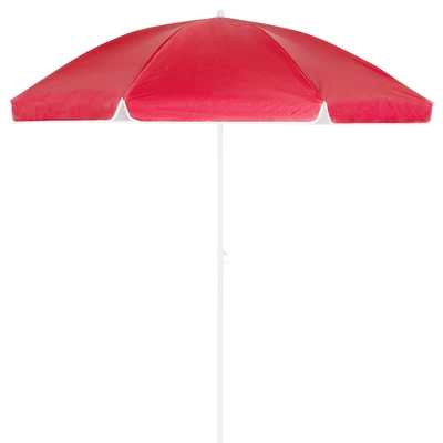 Imagen de Kingsleeve Sombrilla de Playa Jardín 180cm Parasol Patio Terraza Inclinable Ajustable Protección UV50+ Rojo