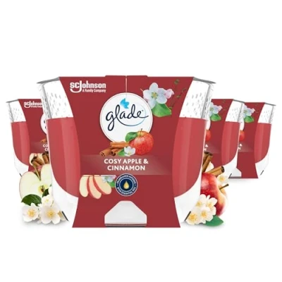 Imagen de Glade Vela perfumada de larga duración Cosy Apple &amp; Cinnamon