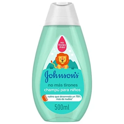 Imagen de Johnson&#039;s Baby Champú No Más Tirones para Niños y Bebés, Deja el Cabello Suave Manejable, Desenreda Largo o Rizado, 500 ml