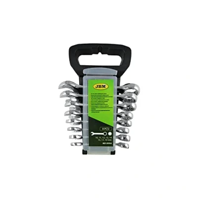 Imagen de JBM 50564 Pack de 8 llaves combinadas cortas