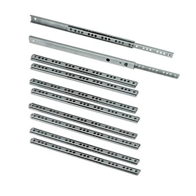 Imagen de EMUCA guías Laterales para cajones con rodamiento de Bolas 17mm x 342mm, extracción Parcial, Pack 5