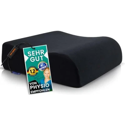 Imagen de DYNMC you Cómodo Cojin Elevador Asiento Adulto Funda Oeko Tex Coche Conductor Estable de 13cm Grosor Espuma para Coche, Oficina, Silla Ruedas, Ayuda levantarse Gris
