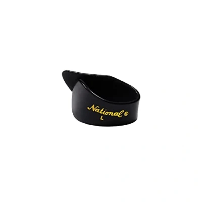 Imagen de Planet Waves National púas para pulgar, Celuloide, Negro, Pulgares SOLO, Grande, 4