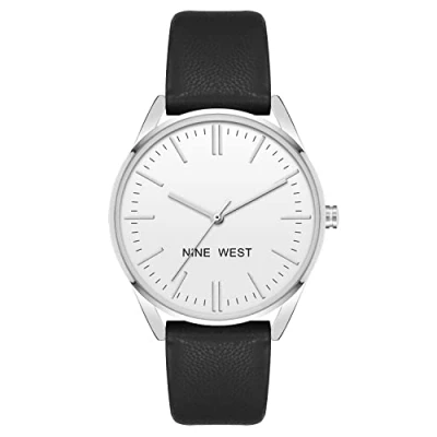 Imagen de Nine West Reloj de Vestir NW/1995SVBK, Negro