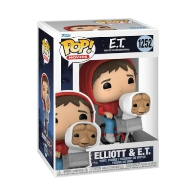 Imagen de Funko Pop! Movies: ET Elliott Elliot With In Bike Basket E.T. The Extra Terrestrial Figura de Vinilo Coleccionable Idea Regalo Mercancia Oficial Juguetes para Niños y Adultos