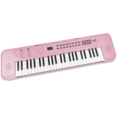 Imagen de RockJam Teclado USB de 49 teclas Piano rosa bebé