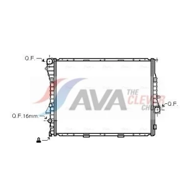 Imagen de PRASCO BWA2275 Radiador, refrigeración del motor Aluminio 591 598 22 Con acoplamientos rápidos Aletas soldadas BMW: X5