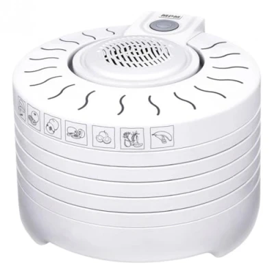 Imagen de MPM MSG 01 Deshidratador de Alimentos Eléctrico, 5 Bandejas expansibles 28 cm, sin BPA, frutas, setas y verduras, 250W