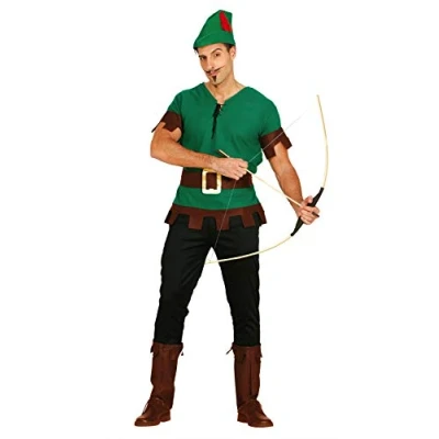 Imagen de Guirca grafoplas Traje de Robin Hood, Arquero, desaparezca del Bosque, Color Verde, L, 80131