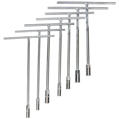 Imagen de KS Tools 517.1180 Juego de llaves vaso con mango en T, 7 pzs, 8 14mm