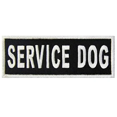 Imagen de Chaleco de alerta perro servicio con emblema bordado gancho y lazo SERVICE DOG