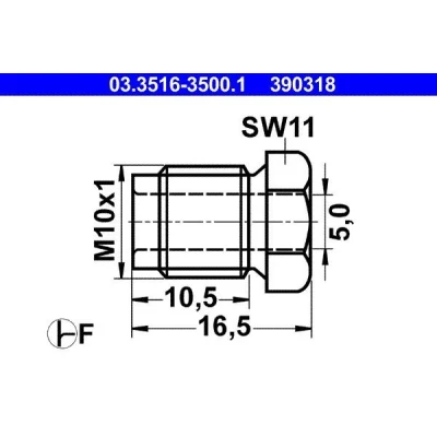Imagen de ATE 03.3516 3500.1 Tornillo de unión