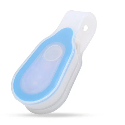Imagen de Keenso Linterna con Clip, Manos Libres Clip para Ropapara Ropa O Mochila, Correr De Noche, Excursiones, Paseos, Acampadas, 3 Modo Luz Led (Azul)