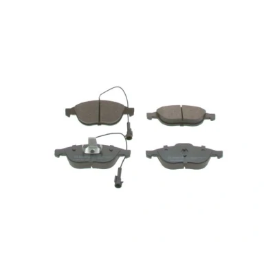 Imagen de BOSCH 0 986 424 507 Juego de pastillas freno Low Metallic con sensor desgaste incorporado clip émbolo, Chapa antichirridos