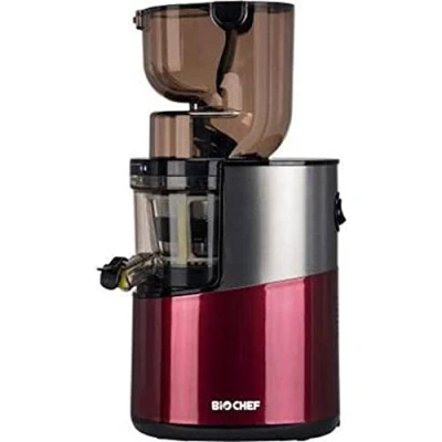 Imagen de BioChef Atlas Whole Slow Juicer Pro Extractor de zumos, 400 Watts, 40 RPM, licuadora en frío. Garantía por vida el motor. (Rojo)