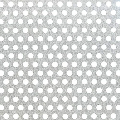 Imagen de Alberts 467043 Chapa perforada, Perforación circular, Aluminio, natural, 250 x 500 1,5 mm