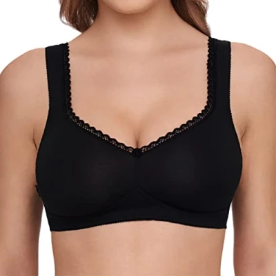 Imagen de Susa 7758 Sujetador sin aros para mujer, Negro (schwarz 004), 95B EU