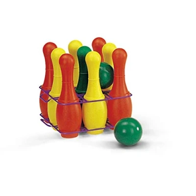Imagen de Rolly Toys juego de bolos (juego 9 piezas con 2 bolas, bolos, exterior)