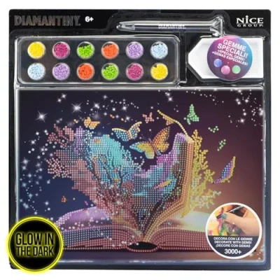 Imagen de DIAMANTINY Libro Fantástico Fantasy Pinta con Números, Multicolor, A4, 96411