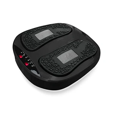 Imagen de Mediashop VibroLegs negro Plataforma vibratoria, combinación de vibración y masaje, incluye mando a distancia, 3 programas