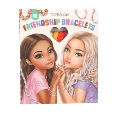 Imagen de Depesche 12370 TOPModel DIY Amistad para Hacer Pulseras y Colgantes, Set de Manualidades con Hilo algodón en 12 Colores e Instrucciones, Multicolor, One Size