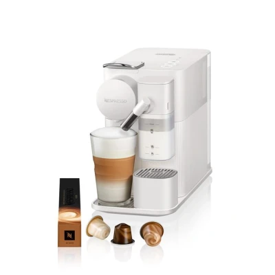 Imagen de Cafetera de cápsulas Nespresso® De&#039;Longhi Lattissima One EN510.W, Sistema Thermoblock, 1450W, 19bar, 1 l, depósito leche, Apagado automático, Blanco
