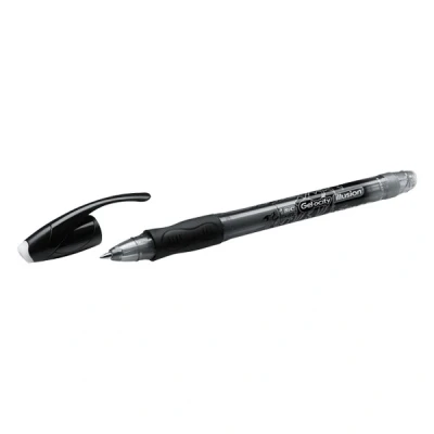 Imagen de BIC Gel ocity Illusion bolígrafos de Borrables punta media (0,7 mm) Negro, Caja 12 unidades
