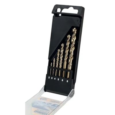 Imagen de DeWalt DT4956 QZ Juego de 6 brocas cobalto HSS E Extreme para metal en cassette plástico 2, 3, 4, 5, 6, 8 mm