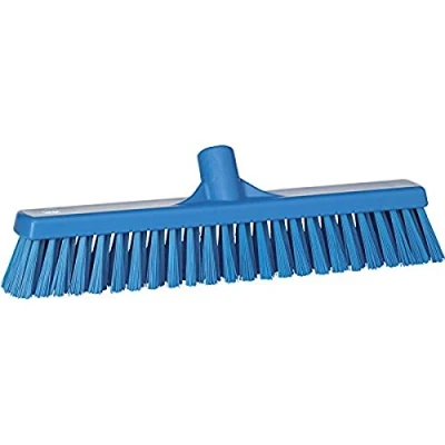 Imagen de Vikan Escoba blanda poliéster azul, 41cm, Adecuado para Cerdos Porcino Ganadería
