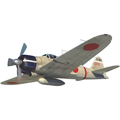 Imagen de Airfix Model Set, A01005B Mitsubishi A6M2b Zero Building Kit, Kits de avión Modelo plástico para Adultos y niños Mayores 8 años, el Juego Incluye bebederos calcomanías