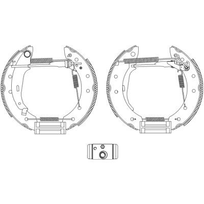 Imagen de TEXTAR Shoe Kit Pro 84048006 frenos, disco de tambor con cilindro freno rueda, accionador PEUGEOT: 206 Hatchback, 106 II Hatchback