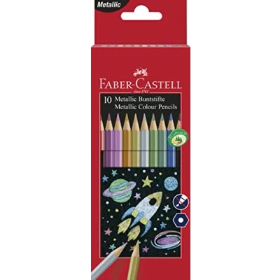 Imagen de Faber Castell Lápiz de color metálico 201583 (paquete 10)